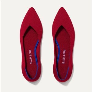 Rothy’s red size 6 never worn brand new luxury ballet flat
